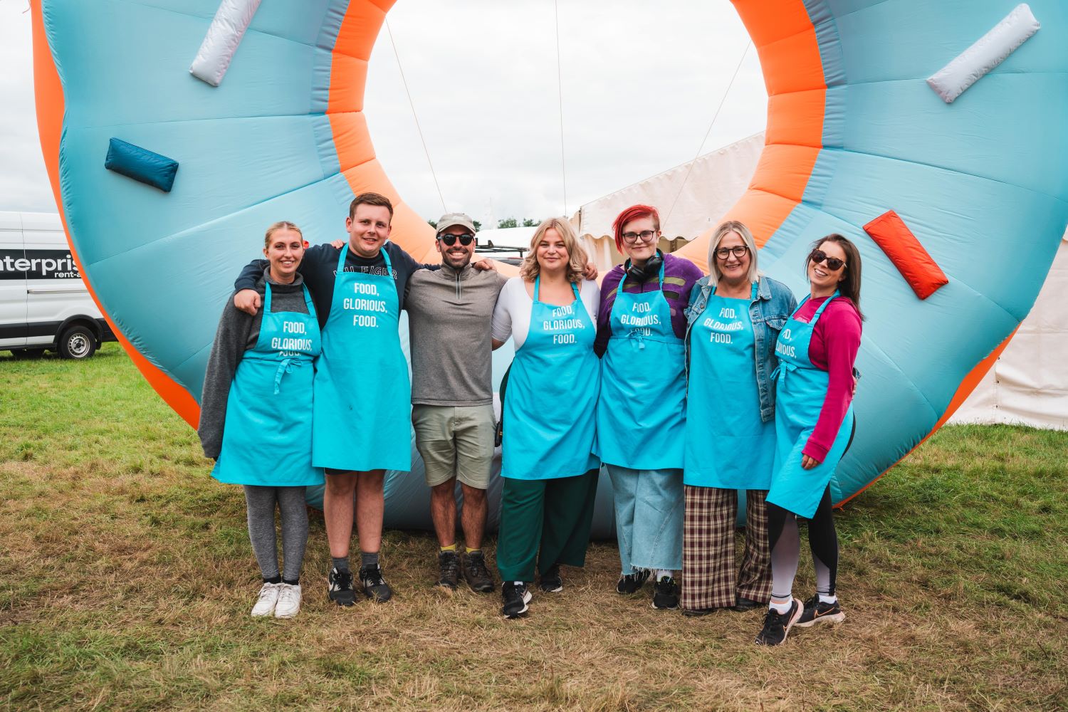 The South Manchester Food Festival staff who will welcome you when you arrive at the event!